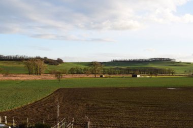 İngiltere 'de bir çiftliğin arazisi.