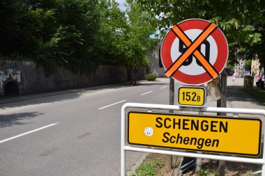 Lüksemburg 'da Schengen işareti