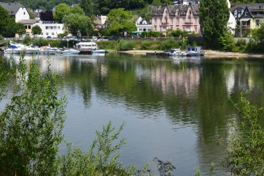 Manzaralı güzel Ren manzaralı Vallendar 'da.
