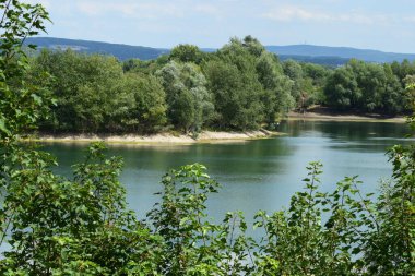 Parktaki göl manzarası