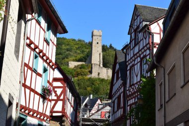 Güzel ortaçağ mimarisinin manzarası