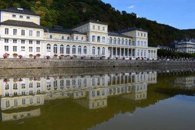 Almanya 'nın Bad Ems şehrinin yaz manzarası