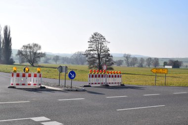 Petrol kamyonu kazası sonrası barikat.