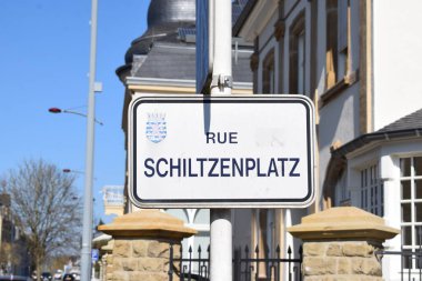 Sokak adı levhası, Rue Schiltzenplat