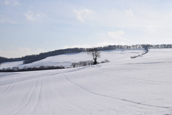 Красивый пейзаж зимой