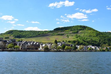 Mosel üzüm bağlarındaki Ellenz köyü.