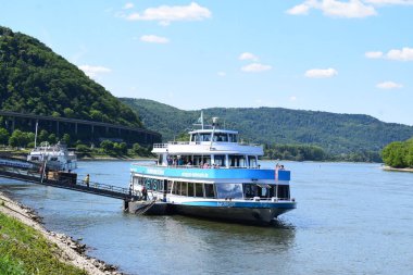 Ren Nehri 'nde Rhein Almanya' da tekne