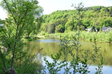 Köprüsü olan bir nehir