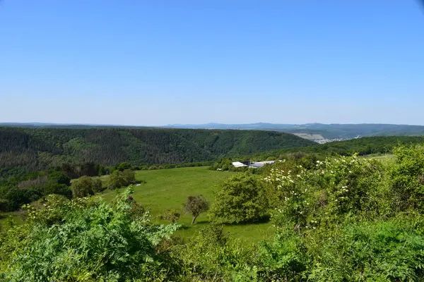 Güzel dağlık manzaranın manzarası
