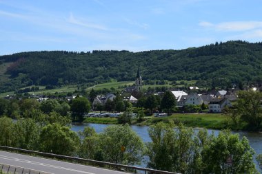Güzel ortaçağ mimarisinin manzarası