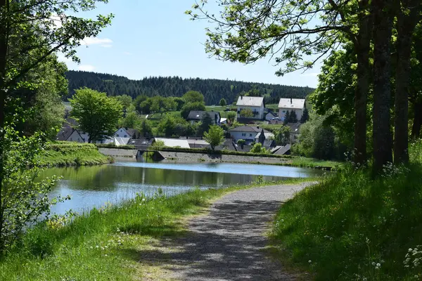 Güzel göl manzarası