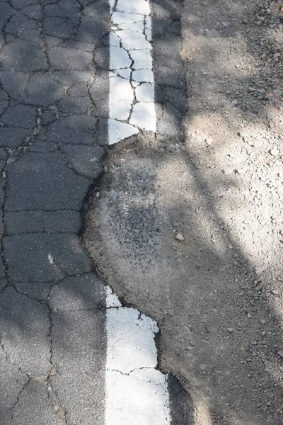 Çatlak, doku ve arkaplan içeren yol