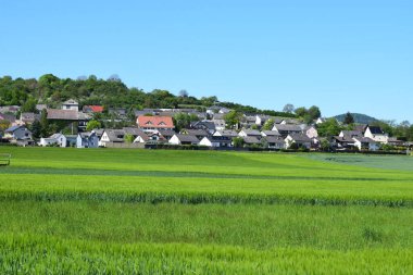 Güzel ortaçağ mimarisinin manzarası