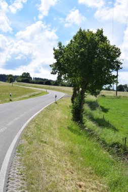 Kırsal kesimde yol, bavyera, Almanya