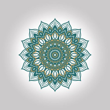 Yeni stil mandala vektör sanat tasarımı