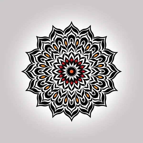 Yeni stil mandala vektör sanat tasarımı