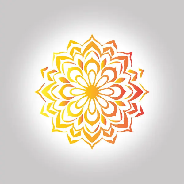 Yeni stil mandala vektör sanat tasarımı