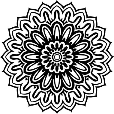 Yeni şık süs mandala vektör sanat tasarımı