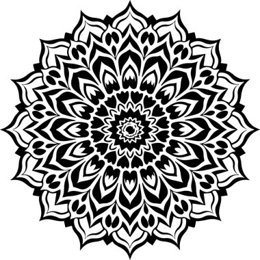 Yeni şık süs mandala vektör sanat tasarımı