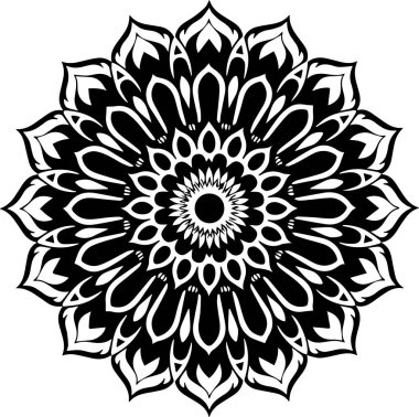 Yeni şık süs mandala vektör sanat tasarımı