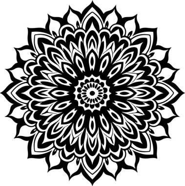 Yeni şık süs mandala vektör sanat tasarımı
