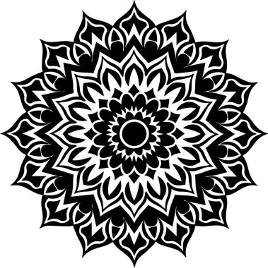 Yeni şık süs mandala vektör sanat tasarımı