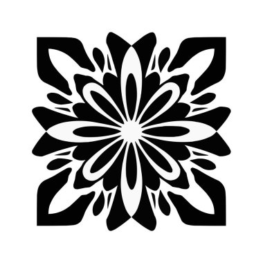 Yeni şık süs mandala vektör sanat tasarımı