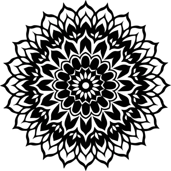 Yeni şık süs mandala vektör sanat tasarımı