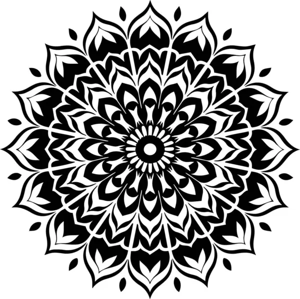 Yeni şık süs mandala vektör sanat tasarımı