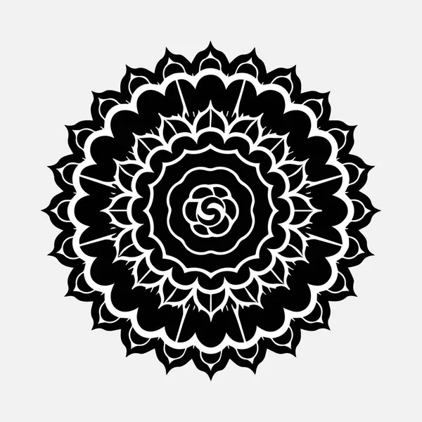 Yeni şık süs mandala vektör sanat tasarımı