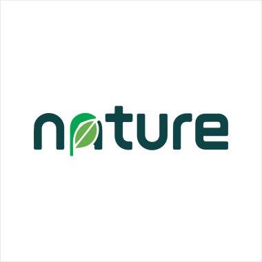 green nature logo design clipart