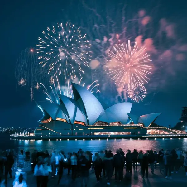 Mutlu yeni yıl metin tasarımı fotoğrafı