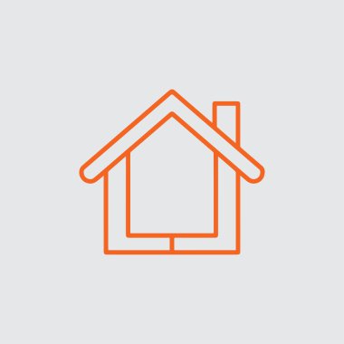 Beyaz arkaplanda ev simgesi