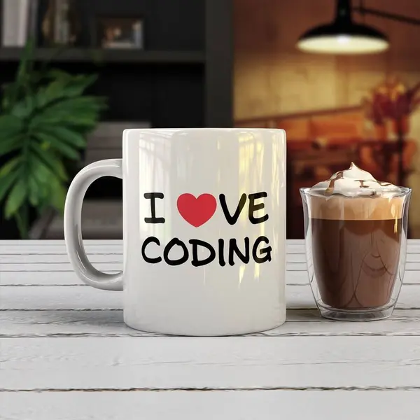 Üç boyutlu yeni bir fincan çay.