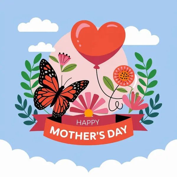 Mutlu anneler günü resmi. 