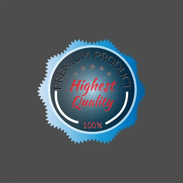 Kaliteli Kalite Güvence Rozet Etiketi% 100 Güvenilir Ürün Mühür Tasarımı