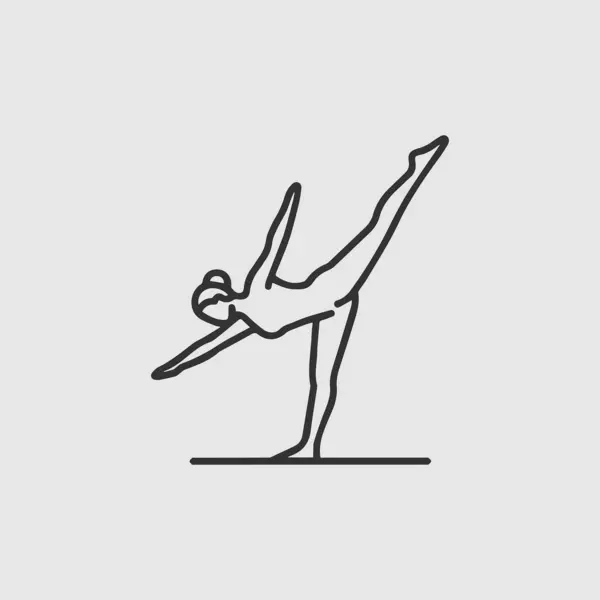 Natarajasana yoga poz sanatını icra eden kadın