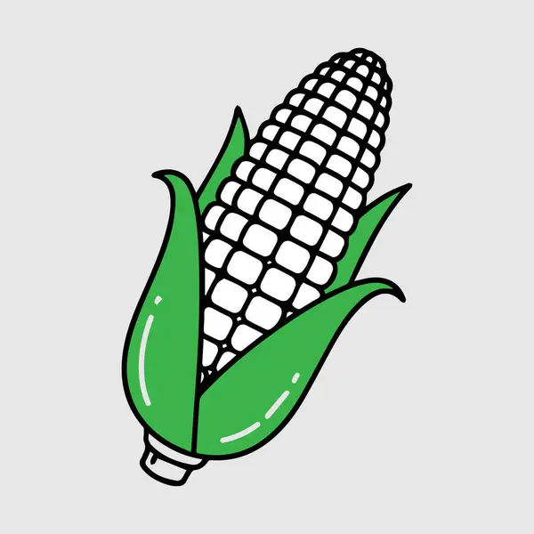 vektör mısır simgesi, besin sembolü