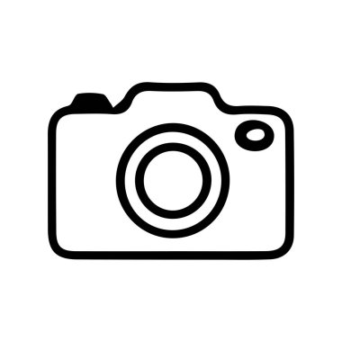 kamera simgesi vektör illüstrasyonu