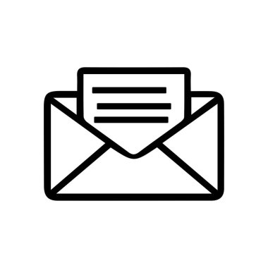 zarf e- posta iletisi izole edilmiş simgesi