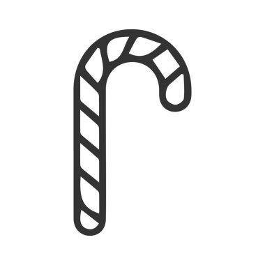 Bir karikatür baston simgesinin vektör çizimi