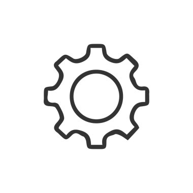 vites simgesi vektörü beyaz arkaplan üzerinde izole, dişli şeffaf işaret,