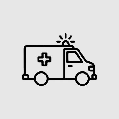 Ambulans otomobil hattı simgesi