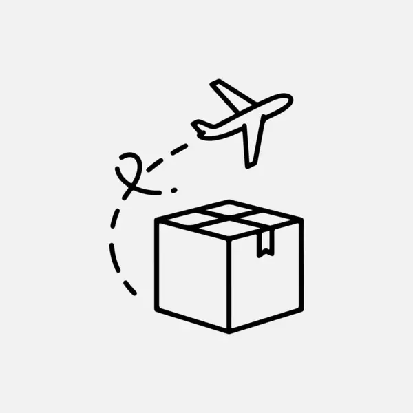 Vektör olarak lojistik dağıtım simgesi. logotype