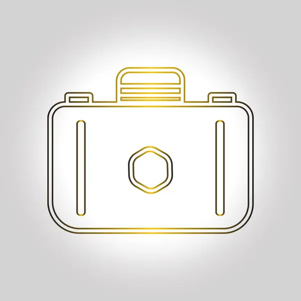 Kamera simgesi. Vektör illüstrasyonu