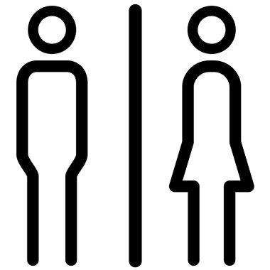 Restroom sign for disabled on the wheelchair, toilet vector for disability people, lavatory symbol, bathroom icon, water closet in the public for the people clipart