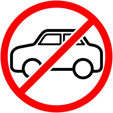 Araba sürücüleri için park levhası yok, park yasağı tabelası var.