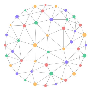 İş ekibinin bağlantısı, internet ağı, noktayla bağlantılı web, iletişim için sosyal medya işareti