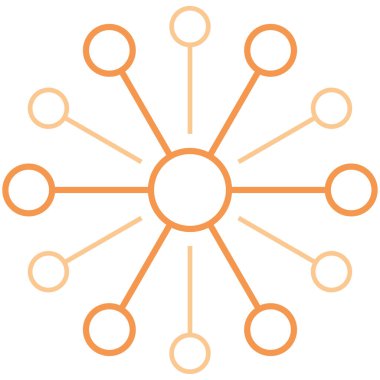 İş ekibinin bağlantısı, internet ağı, noktayla bağlantılı web, iletişim için sosyal medya işareti