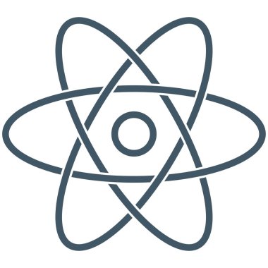 Atom bilimi sembolü, çekirdek eğitimindeki bilim insanlarının araştırması, bilimsel çalışmanın sembolü.